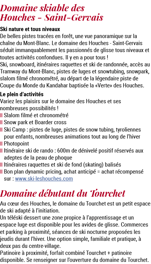 Domaine skiable des Houches Saint Gervais Ski nature et tous niveaux De belles pistes trac es en for t, une vue panor...