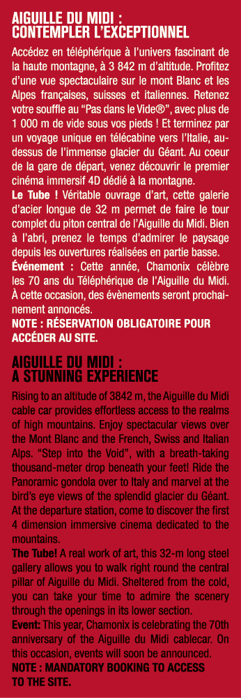 AIGUILLE DU MIDI : CONTEMPLER L’EXCEPTIONNEL Acc dez en t l ph rique  l’univers fascinant de la haute montagne,   3 ...