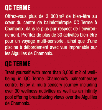 QC TERME Offrez vous plus de 3 000 m² de bien tre au c ur du centre de baln oth rapie QC Terme   Chamonix, dans le p...