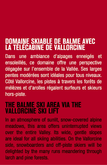 DOMAINE SKIABLE DE BALME AVEC LA T L CABINE DE VALLORCINE Dans une ambiance d’alpages enneig s et ensoleill s, ce dom...