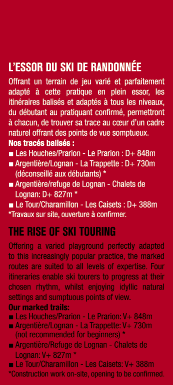L’ESSOR DU SKI DE RANDONN E Offrant un terrain de jeu vari et parfaitement adapt    cette pratique en plein essor, l...