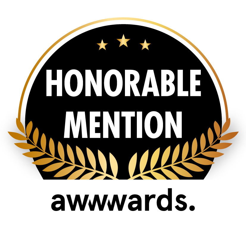 awwwards honorable mention certificate